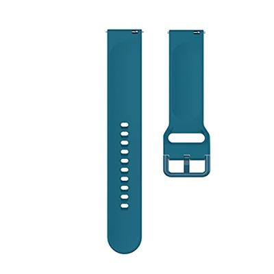Fitbit Versa 1 / 2 & Lite siliconen sportbandje met gespsluiting - Blauw - Maat: Large Fitbit Versa 1 / 2 & Lite siliconen sportbandje met gespsluiting - Blauw - Maat: Large