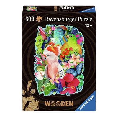 Ravensburger houten puzzel beautiful birds 300 stukjes