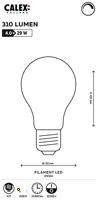 Kooldraadlamp 'Bol' E27 LED 4W goldline, dimbaar - thumbnail