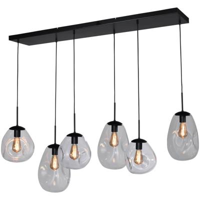 Masterlight HanglampLava 6x helder glas - 2761-05-130-25-60012