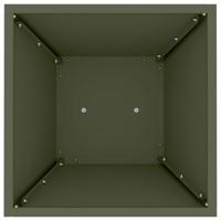 Pilaar Plantenbak 2 pcs Olijfgroen 35 x 35 x 73 cm Staal - thumbnail