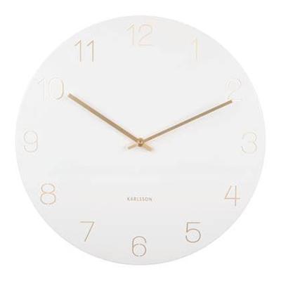 Karlsson Wandklok Charm - Wit