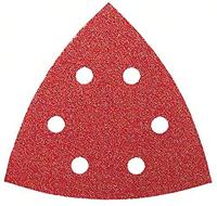 Bosch Accessories 2609256A57 Deltaschuurpapier Met klittenband, Geperforeerd Korrelgrootte (num) 80 Hoekmaat 105 mm 5 stuk(s) - thumbnail