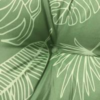 Stoelkussens 4 st bladpatroon 50x50x7 cm stof - thumbnail