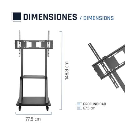 TV houder iggual IGG319093 37" 100" TV houder iggual IGG319093 37" 100"