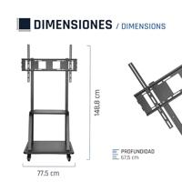 TV houder iggual IGG319093 37" 100" - thumbnail