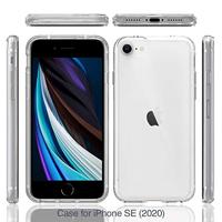 JT Berlin Pankow Clear Backcover Apple iPhone SE (2020), iPhone 8, iPhone 7 Transparant Inductieve lading - thumbnail