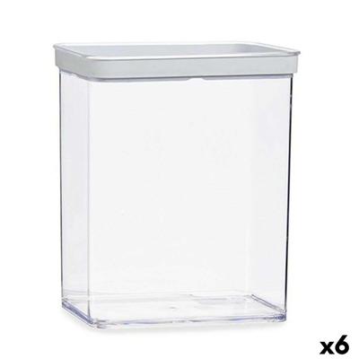 Blik Transparant Siliconen polyestyreen ABS 3,3 L 10,5 x 23,7 x 21 cm (6 Stuks)