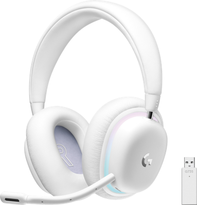 Logitech-G G735 RGB Draadloos Wit Logitech-G G735 RGB Draadloos Wit