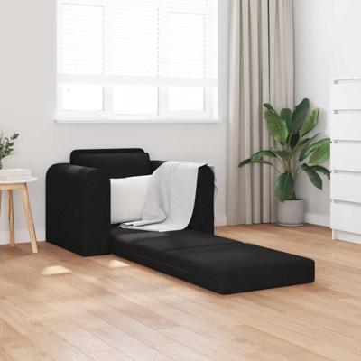 Vouwsofa Bed Zwart 98 x 71 x 83 cm Stof