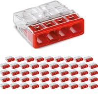 WAGO Lasklem 4-polig Rood 0.5-2.5mm² - Set van 50 - thumbnail