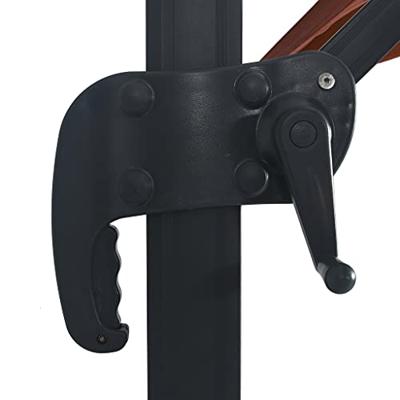 VidaXL Zweefparasol met led-verlichting 400x300 cm terracottakleurig