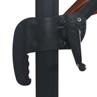 VidaXL Zweefparasol met led-verlichting 400x300 cm terracottakleurig - thumbnail