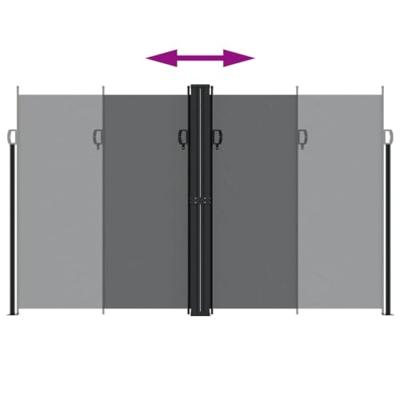 VidaXL Windscherm uittrekbaar 200x1000 cm zwart