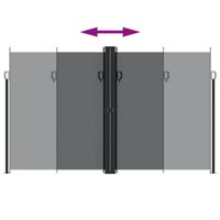 VidaXL Windscherm uittrekbaar 200x1000 cm zwart - thumbnail