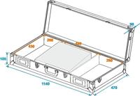 Omnitronic DS-1 2xCD/1xM-19 LS Flightcase (l x b x h) 480 x 1160 x 195 mm - thumbnail
