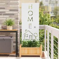 Tuin decoratief paneel Wit 50 x 140 cm Koudgewalst staal - thumbnail