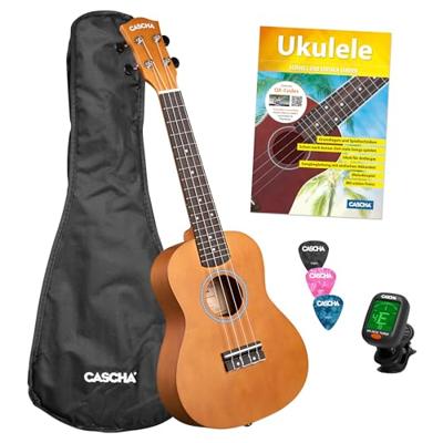 Cascha CUC100S concert ukelele set bruin