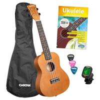 Cascha CUC100S concert ukelele set bruin - thumbnail