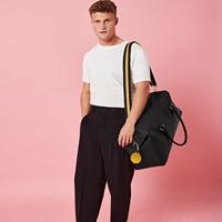 Atlantis BG765 Boutique Adjustable Bag Strap - Navy/Oyster/Yellow - 127 x 5 cm - thumbnail