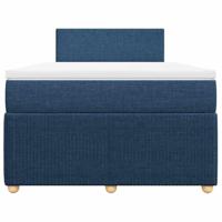 Boxspring met matras stof blauw 120x200 cm - thumbnail