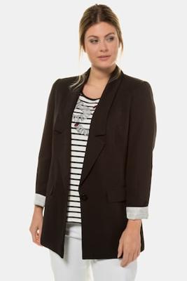 Ulla Popken Blazer, lage revers, knoopsluiting - Grote Maten Ulla Popken Blazer, lage revers, knoopsluiting - Grote Maten