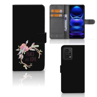 Xiaomi Redmi Note 12 5G | Poco X5 Leuk Hoesje Boho Text | Portemonnee hoesje Xiaomi Redmi Note 12 5G | Poco X5 Leuk Hoesje Boho Text | Portemonnee hoesje