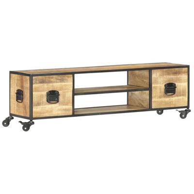 vidaXL Tv-meubel 130x30x39 cm massief mangohout vidaXL Tv-meubel 130x30x39 cm massief mangohout