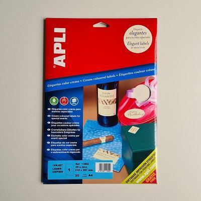 Apli laser A4 creme 210x297mm 20vel