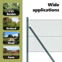 VidaXL Afrasteringspaal groen 50 x 0,4 m (12 x 12 mm gaas) - thumbnail