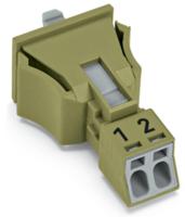 WAGO 890-762 Netstekker WINSTA MINI Bus, recht Totaal aantal polen: 2 16 A Lichtgroen 50 stuk(s) - thumbnail