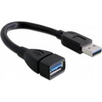 Delock 82776 Verlengkabel USB 3.0 Type-A male > USB 3.0 Type-A female 15cm zwart - thumbnail