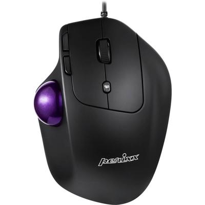 Perixx PERIMICE-520 Ergonomische muis Kabelgebonden Zwart 8 Toetsen 2 dpi Met trackball Perixx PERIMICE-520 Ergonomische muis Kabelgebonden Zwart 8 Toetsen 2 dpi Met trackball