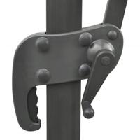 VidaXL Zweefparasol met dubbel dak 400x300 cm zandkleurig - thumbnail