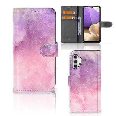 Hoesje Samsung Galaxy A32 4G Pink Purple Paint Hoesje Samsung Galaxy A32 4G Pink Purple Paint