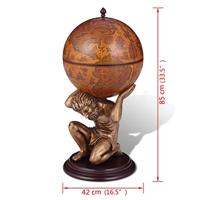 Globebar Atlas 42x42x85 cm - thumbnail