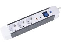 AS Schwabe 18663 Stekkerdoos met schakelaar Wit, Zwart Randaarde stekker 1 stuk(s) - thumbnail