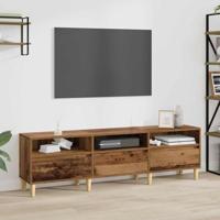 TV-kast met lade Oud Hout 150 x 30 x 45 cm Bewerkt hout - thumbnail