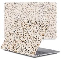 Lunso MacBook Pro 14 inch (2021-2023) cover hoes - case - Leopard Rose Gold - thumbnail