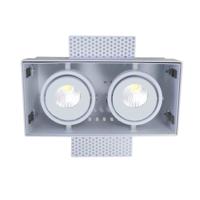 Artdelight Trimless inbouwspot Trofa 2-lichts wit DL 9992 WI - thumbnail