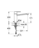 GROHE Get Keukenkraan - rvs 30196DC0 - thumbnail