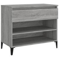 VidaXL Schoenenkast 70x36x60 cm bewerkt hout sonoma grijs - thumbnail