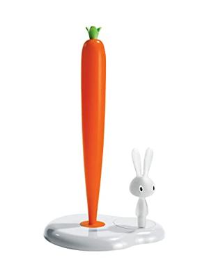 Alessi Bunny & Carrot Keukenrolhouder kunststof wit Alessi Bunny & Carrot Keukenrolhouder kunststof wit