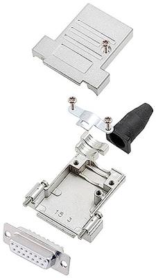 encitech DTSL15-SJSRG-T-DMS-W-K 6355-8087-32 D-sub female connectorset 180 ° Aantal polen: 15 Soldeerkelk 1 stuk(s)