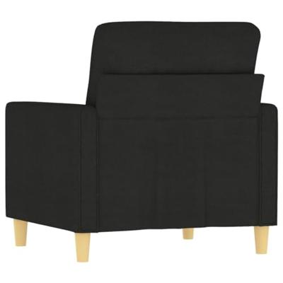 Fauteuil 60 cm stof zwart Fauteuil 60 cm stof zwart