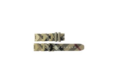 Horlogeband Burberry BU1073 Leder Multicolor 18mm