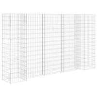 Gabion plantenbak H-vormig 260x40x150 cm staaldraad - thumbnail