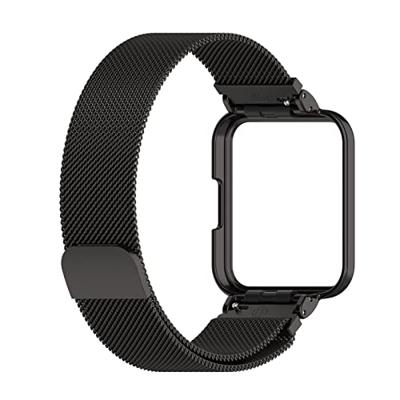 Milanese bandje met case - Zwart - Xiaomi Redmi Watch 2 (Lite)