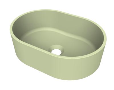 Arcqua Case waskom - ovaal - 40x28cm - mat pastel groen WAS709134 Arcqua Case waskom - ovaal - 40x28cm - mat pastel groen WAS709134