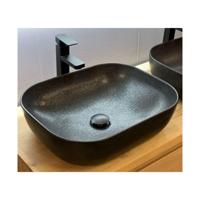 Waskom Casajoy 50x40x14cm Keramiek Napoli Zwart - thumbnail